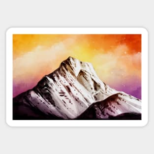 Mountain Landscape Paint Sticker